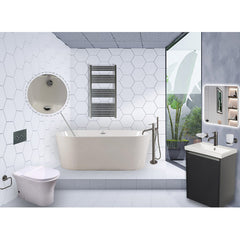 Black bathroom basin tap 