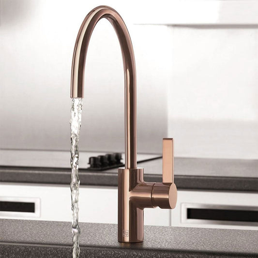 Rose gold kitchen tap