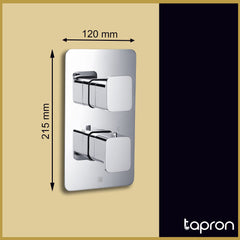 Thermostatic Concealed Valve - Dimension