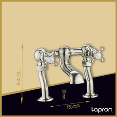  Victorian nickel bathroom bath mixer  tap - Dimension