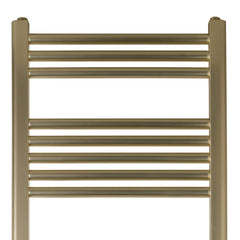 Brushed brass towel rail radiators