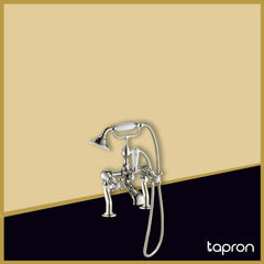 Traditional deck-mounted bath shower mixer tap with handset –Tapron