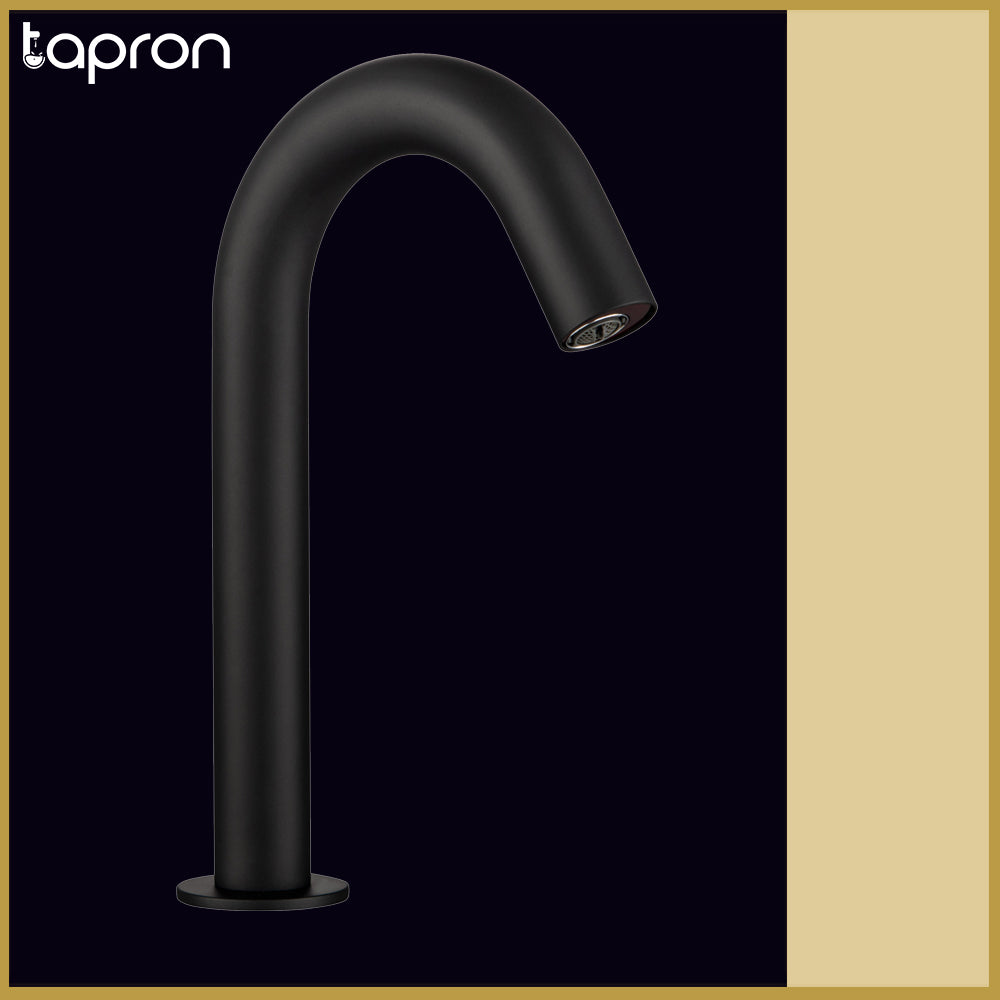 Deck Mounted Black Sensor Tap -Tapron