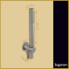 Stainless Steel Shower Handset  - Dimension
