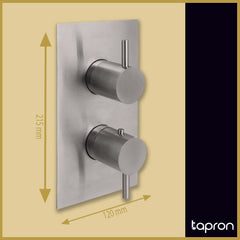 Single Outlet Thermostatic Shower Mixer Valve - Dimension