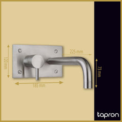 2 hole steel sink tap
