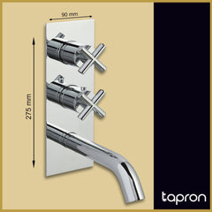 Concealed Shower Mixer Valve with Bath Filler Spout - Tapron