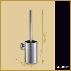 Wall-Mounted Toilet-Brush Holder Stainless Steel - Dimension
