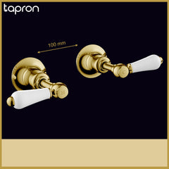 Traditional concealed manual wall stop valve-  Dimension