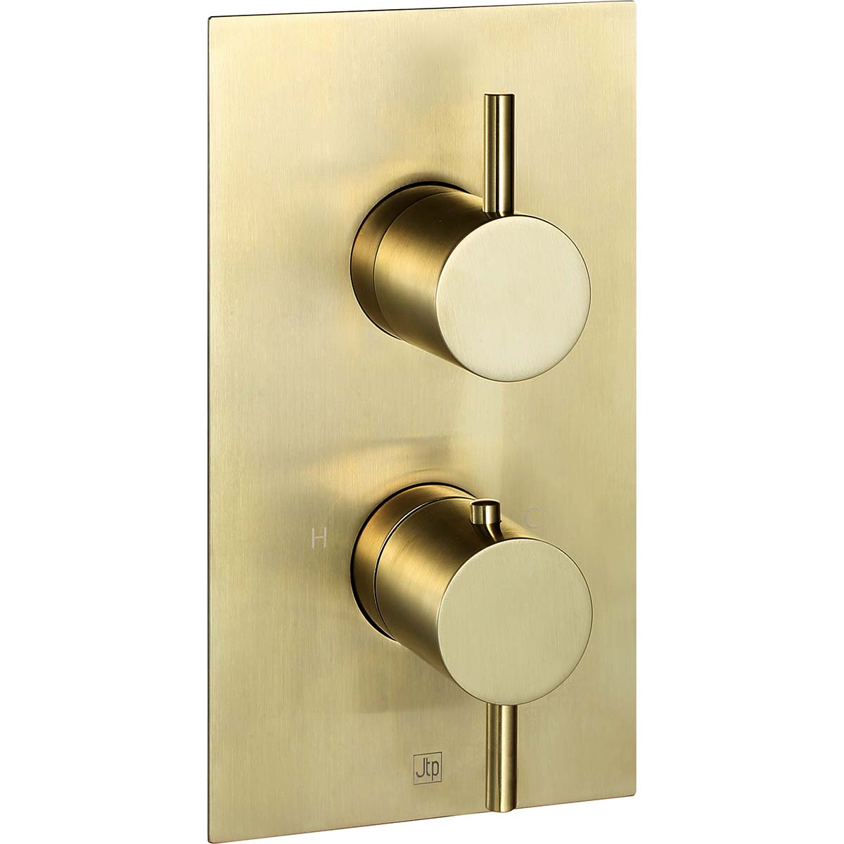 Thermostatic Concealed 1 Outlet Shower Valve - Brushed Brass