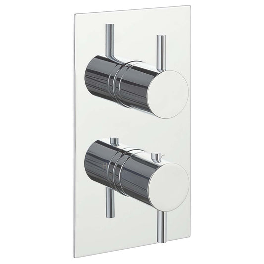 Thermostatic Concealed 1 Outlet Shower Valve - Chrome 1200