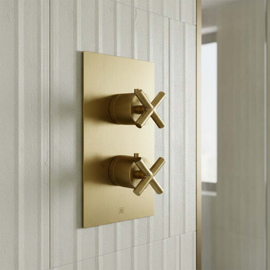 Thermostatic Dual Outlet Shower Mixer Valve 1200