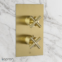 Thermostatic Dual Outlet Shower Mixer Valve