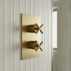 Thermostatic Dual Outlet Shower Mixer Valve