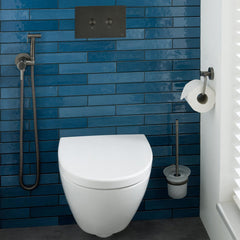 Matt black flush plate