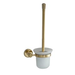 Toilet Brush with Holder Wall Mounted - Polished Gold