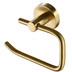 brushed brass toilet roll holder wall mounted
