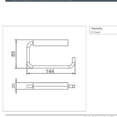 Toilet Roll Holder - Brass