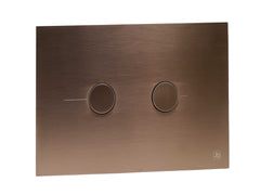 Toilet flush plate brushed bronze