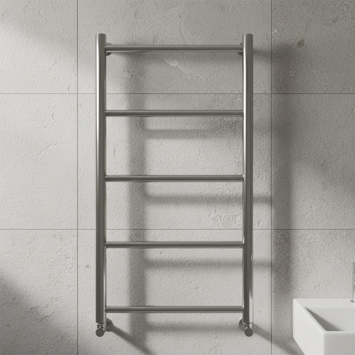 Towel rail radiator 800 x 500mm - dual fuel Ireland