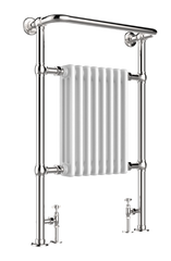 Traditional Towel Radiator Floor Mounted Chrome Ireland - H963mm x W673mm 