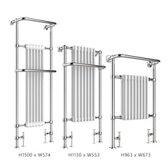 Victorian heated towel rail radiator 