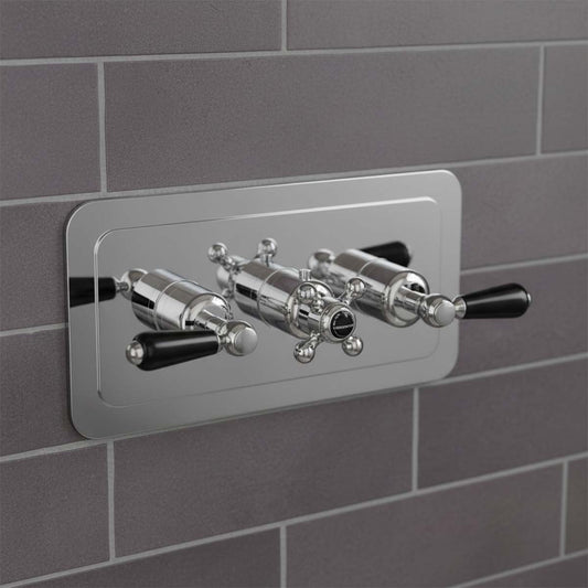 Traditional 2 Outlet Thermostatic Shower Mixer Valve 