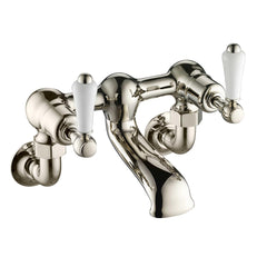 Traditional Bath Filler Tap Wall Mounted - Nickel