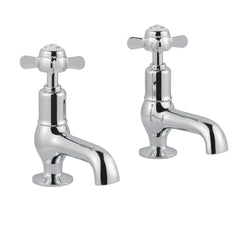 Traditional Pinch Cloakroom Basin Taps - Chrome Ireland