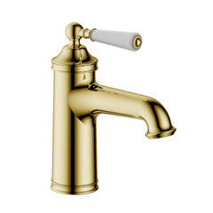 Traditional Single Lever Basin Mixer Tap – Gold