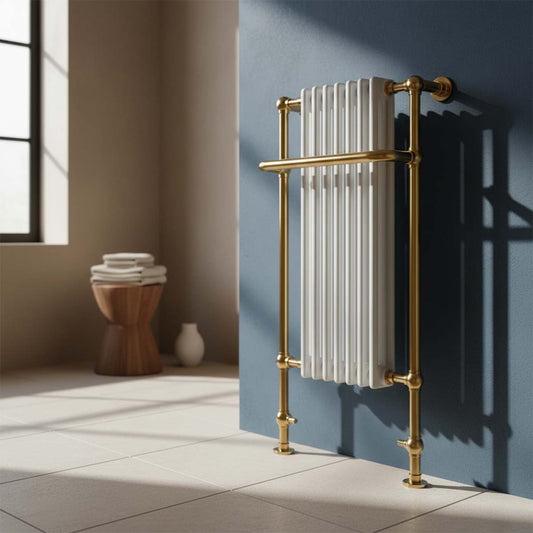 Traditional Towel Radiator - Antique Brass Ireland