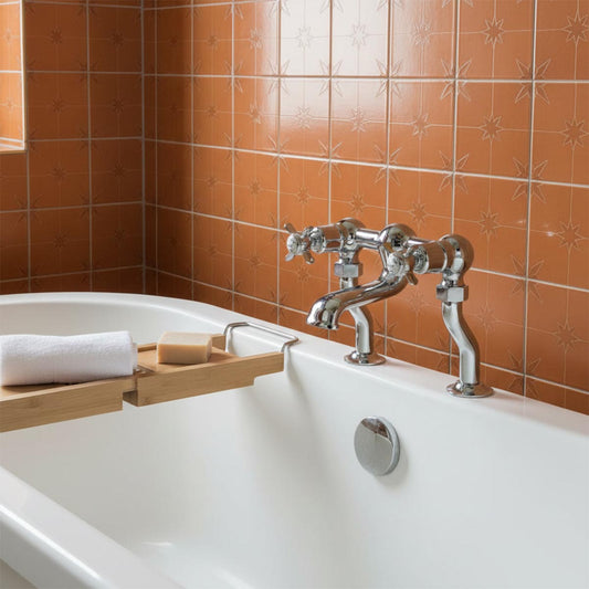 Traditional bridge tap with crosshead handles deck mounted 1200