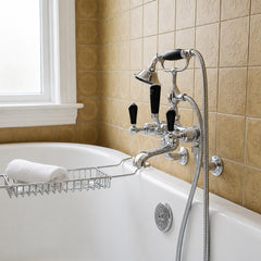 Traditional wall-mounted bath mixer tap