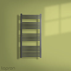 Black Towel Radiator 1200 X 600 - Brushed Black