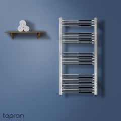 VOS Chrome Heated Towel Rail - 1200 X 600mm