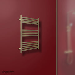 Brushed Gold Towel Radiator 800mm x 500mm