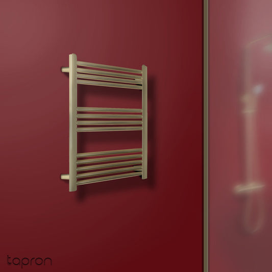 Gold Heated Towel Rail 800 x 600