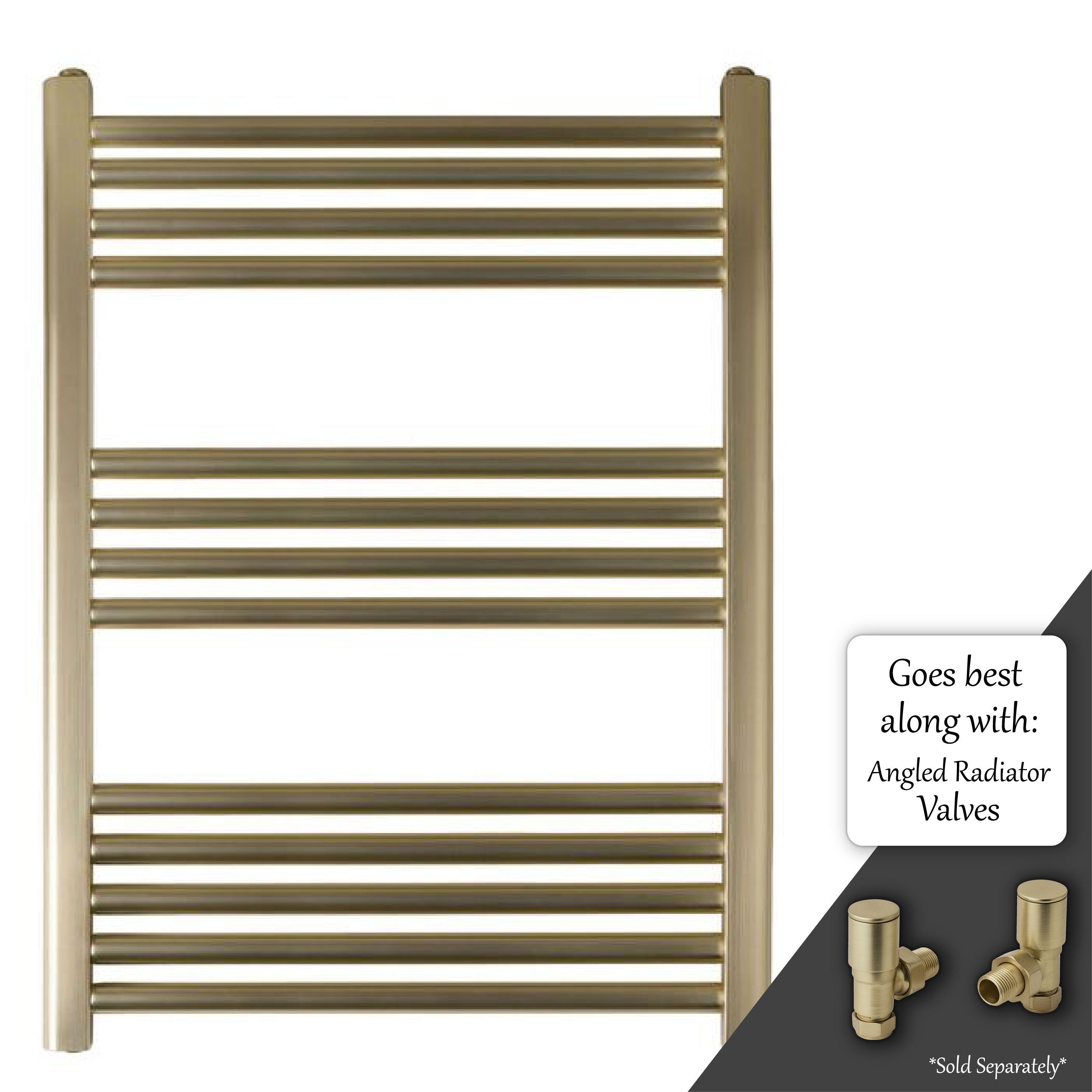 Gold Towel Radiator | 800 x 600 | Brass Towel Rail | Tapron UK