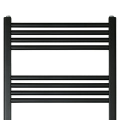 Black Heated Towel Rail Radiator