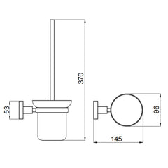 Toilet Brush Holder - Technical Drawing 