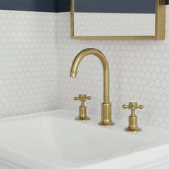 Victorian style basin tap 3 hole - Ireland