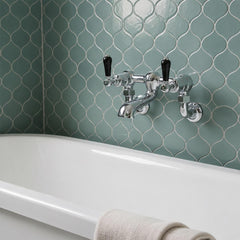 Wall-mounted bath filler tap - Chrome finish