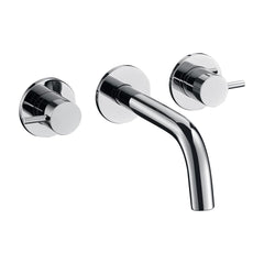 Wall Mounted 3-Hole Basin Mixer - Chrome