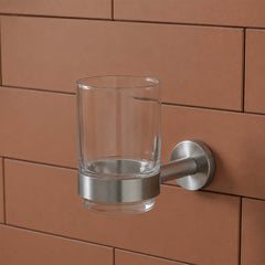 Wall mounted stainless steel tumbler