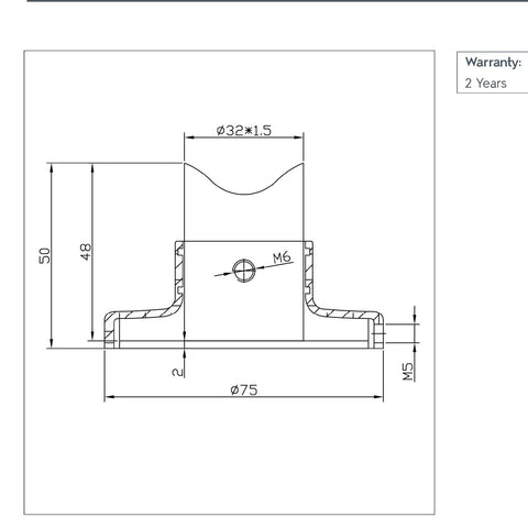 technical drawing for wire cover electric towel rail