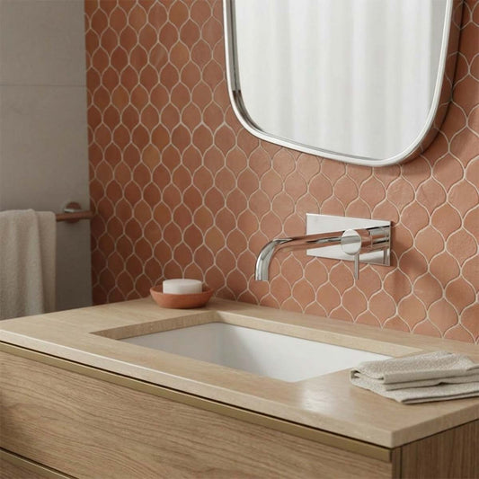 chrome basin tap with all mounted plate 1200