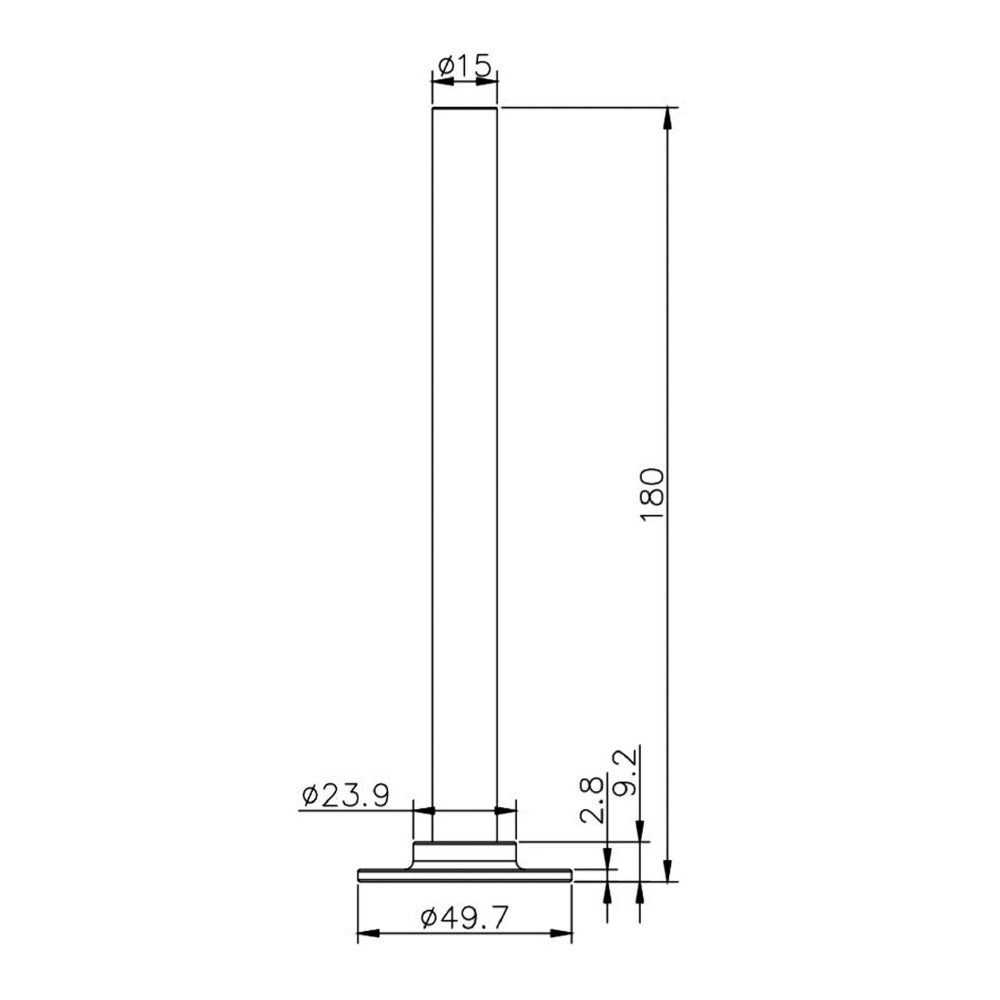 matt black radiator valves pipe technical drawing-tapron