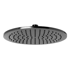 Round Shower Head Brushed Black 