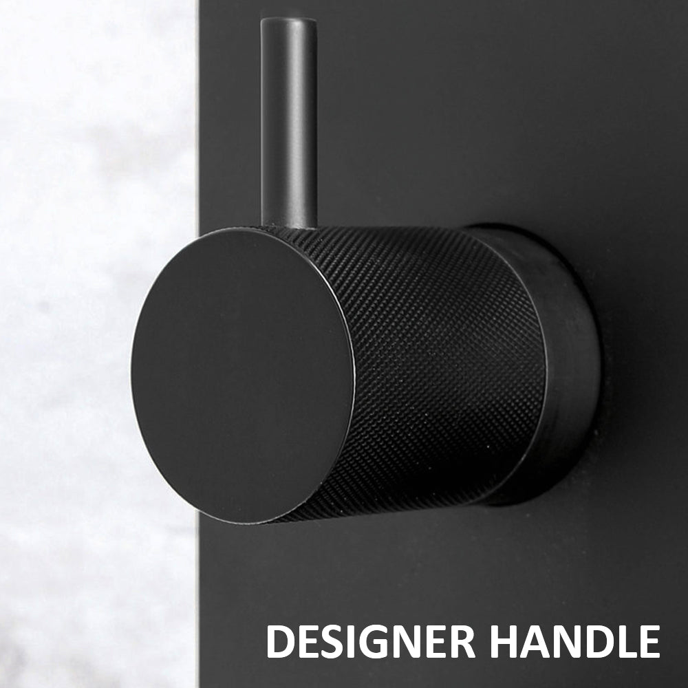 Matt-Black-Thermostatic-Concealed-2-Outlet-Shower-Valve-Designer-Handle-Vertical-Wall-Mounted-tapron