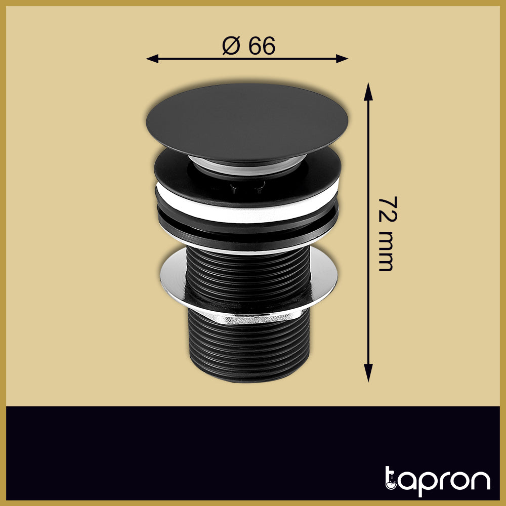 Unslotted Click Clack Basin Waste-Tapron